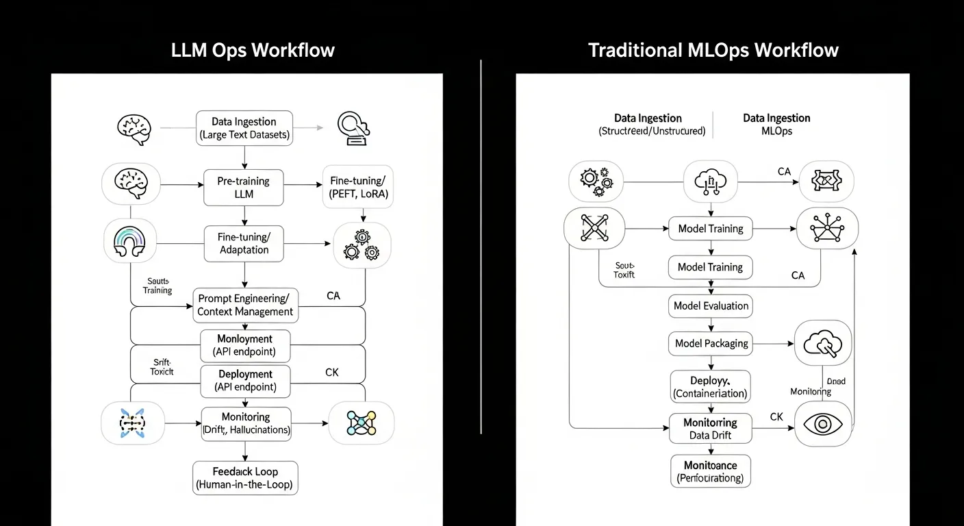 LLM Ops vs Traditional MLOps: Key Differences Explained